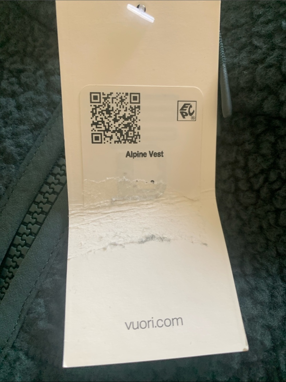 94. NWT Vuori Clothing alpine vest EVERGREEN Size S - Picture 4 of 4